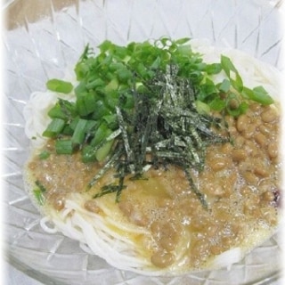 のど越しツルン”納豆卵かけそうめん”